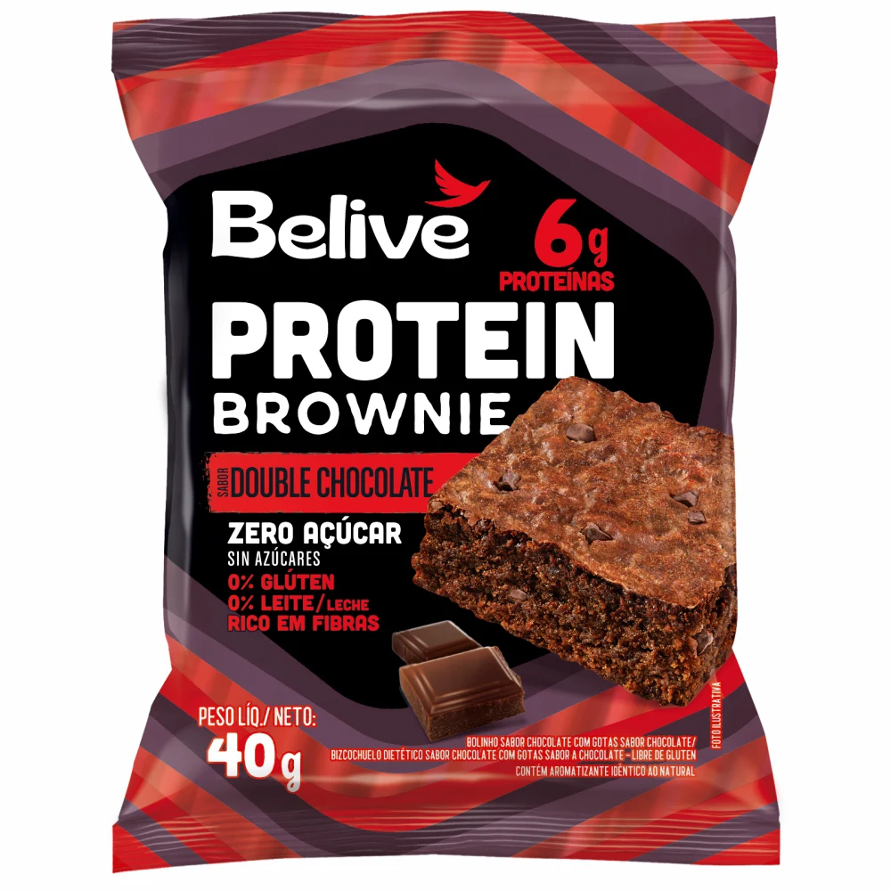 brownie-proteico-chocolate-sem-acucar-sem-gluten-sem-leite-belive Brownie Proteico Double Chocolate Sem Açúcar Sem Glúten Sem Leite Belive