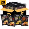 Combo Chips de Batata-Doce e Mandioca Sem Glúten Com Temperos 100% Naturais Belive – 20 Unid