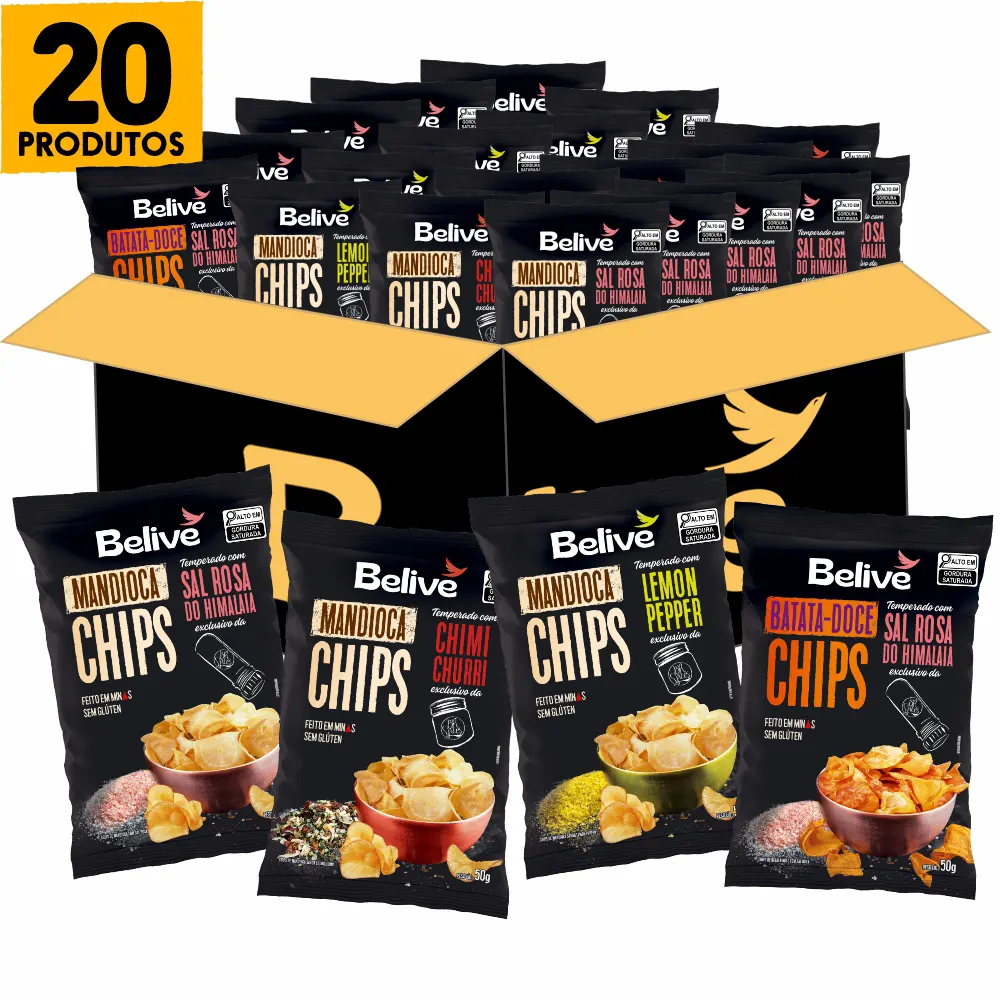 combo-chips-de-batata-doce-chips-de-mandioca-sem-gluten-belive Combo Chips de Batata-Doce e Mandioca Sem Glúten Com Temperos 100% Naturais Belive – 20 Unid