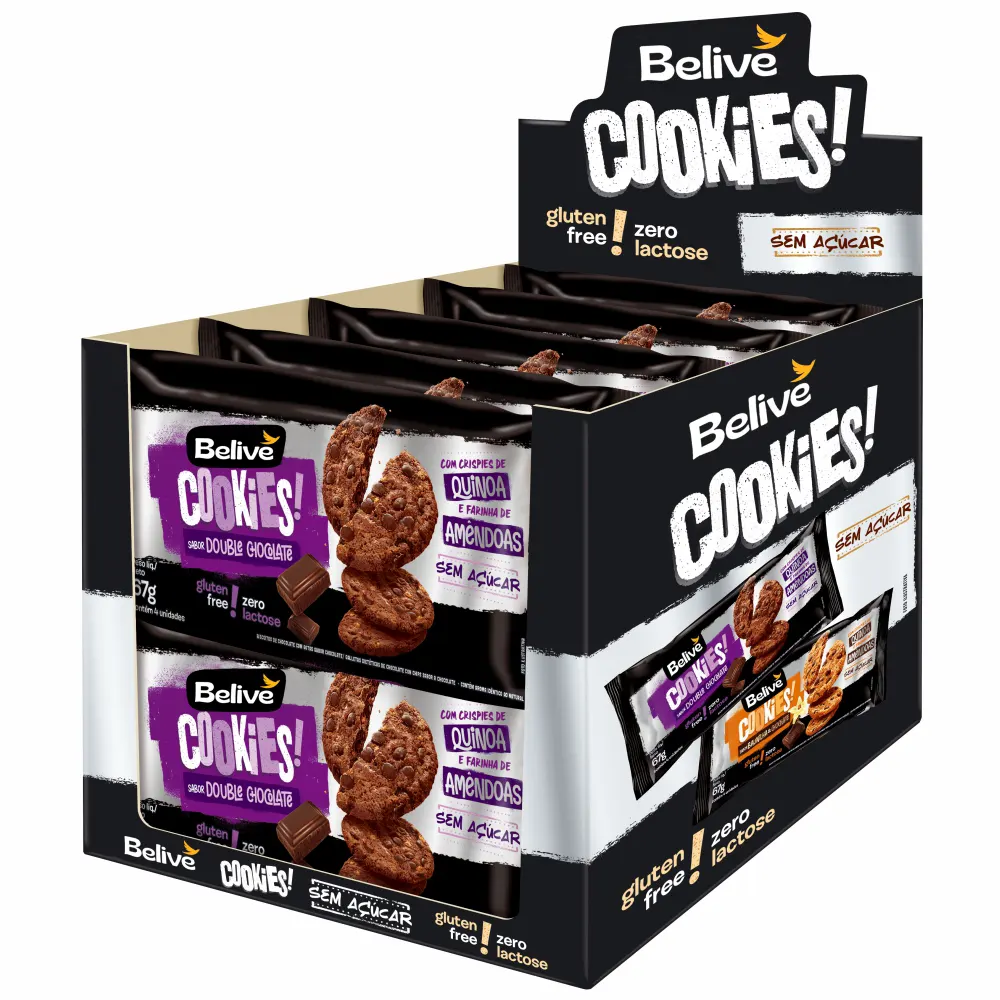 leve-10-pague-9-cookies-de-chocolate-sem-gluten-sem-acucar-sem-leite-belive-1 LEVE 10 PAGUE 9 Cookie de Chocolate Sem Glúten Sem Açúcar Sem Leite Belive