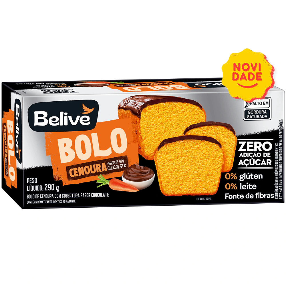 bolo-de-cenoura-com-cobertura-sem-acucar-sem-gluten-sem-leite-belive Bolo de Cenoura com Cobertura de Chocolate Sem Açúcar Sem Glúten Sem Leite Belive
